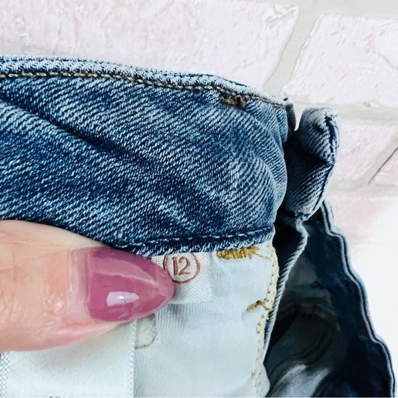 Jen7 Cropped Wide Leg High Waist Jeans Size 12 - Picture 8 of 10